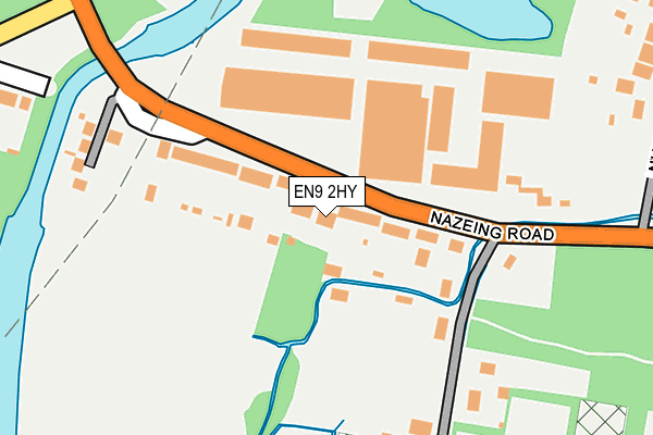 EN9 2HY map - OS OpenMap – Local (Ordnance Survey)
