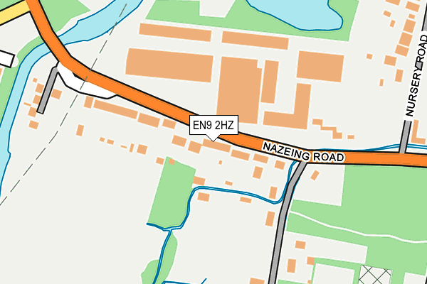 EN9 2HZ map - OS OpenMap – Local (Ordnance Survey)
