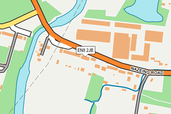 EN9 2JB map - OS OpenMap – Local (Ordnance Survey)