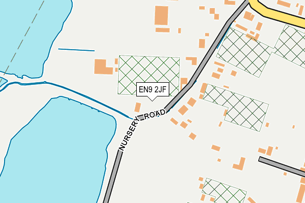 EN9 2JF map - OS OpenMap – Local (Ordnance Survey)