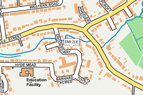 EN9 2LE map - OS OpenMap – Local (Ordnance Survey)