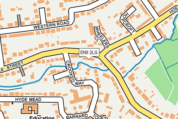 EN9 2LG map - OS OpenMap – Local (Ordnance Survey)