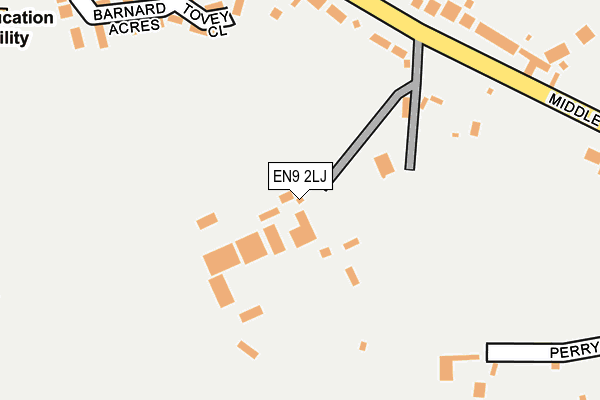 EN9 2LJ map - OS OpenMap – Local (Ordnance Survey)