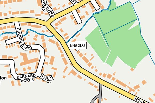 EN9 2LQ map - OS OpenMap – Local (Ordnance Survey)