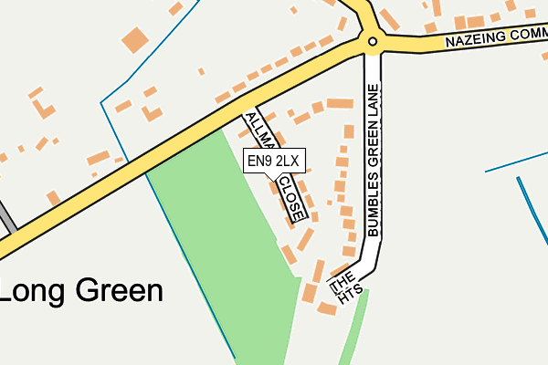 EN9 2LX map - OS OpenMap – Local (Ordnance Survey)