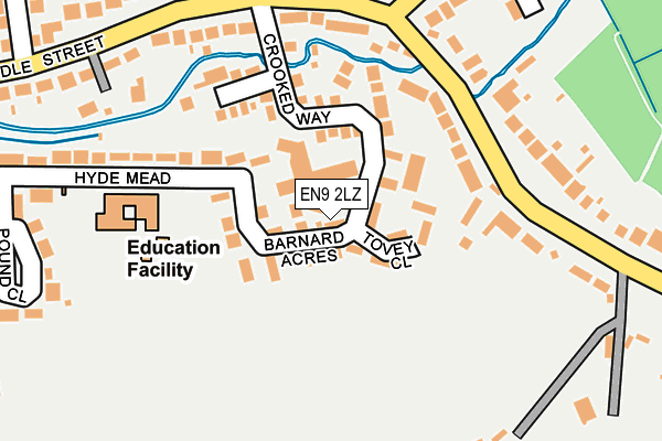 EN9 2LZ map - OS OpenMap – Local (Ordnance Survey)