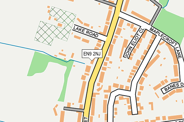 EN9 2NJ map - OS OpenMap – Local (Ordnance Survey)