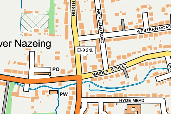 EN9 2NL map - OS OpenMap – Local (Ordnance Survey)