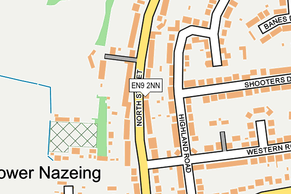 EN9 2NN map - OS OpenMap – Local (Ordnance Survey)