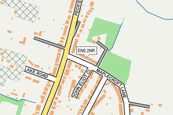 EN9 2NR map - OS OpenMap – Local (Ordnance Survey)