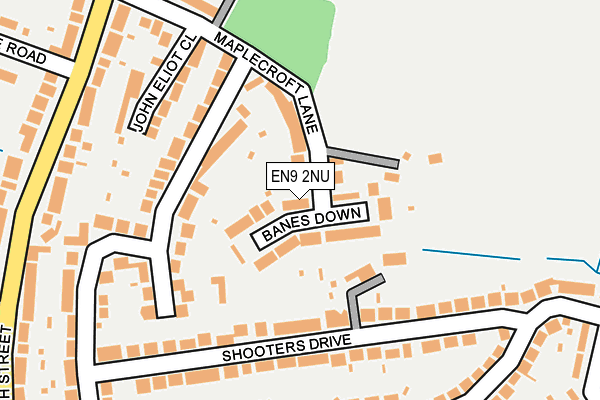 EN9 2NU map - OS OpenMap – Local (Ordnance Survey)