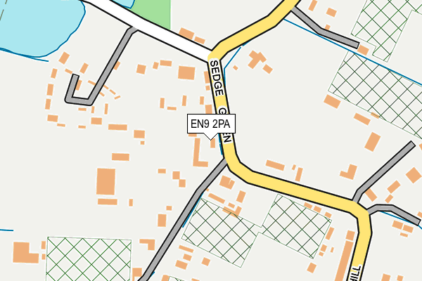 EN9 2PA map - OS OpenMap – Local (Ordnance Survey)