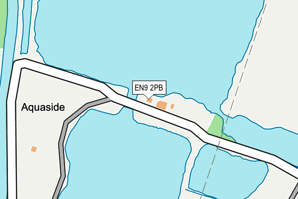 EN9 2PB map - OS OpenMap – Local (Ordnance Survey)
