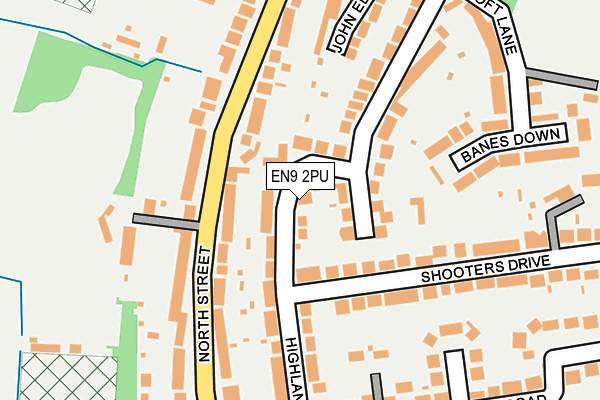 EN9 2PU map - OS OpenMap – Local (Ordnance Survey)