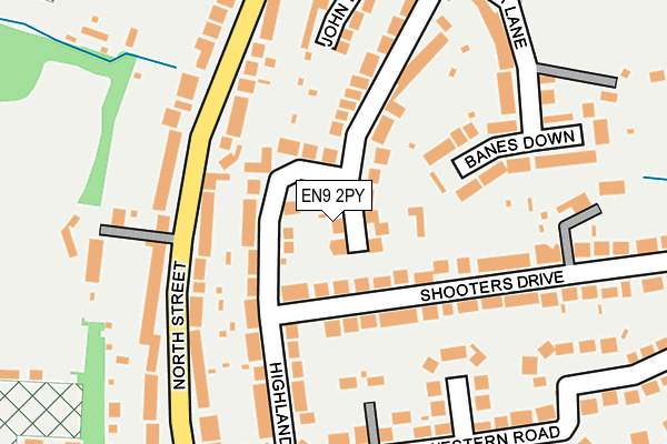 EN9 2PY map - OS OpenMap – Local (Ordnance Survey)
