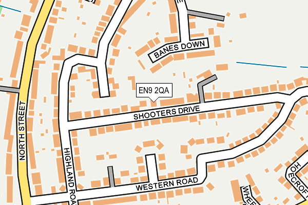 EN9 2QA map - OS OpenMap – Local (Ordnance Survey)