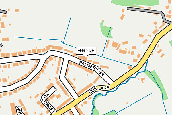 EN9 2QE map - OS OpenMap – Local (Ordnance Survey)