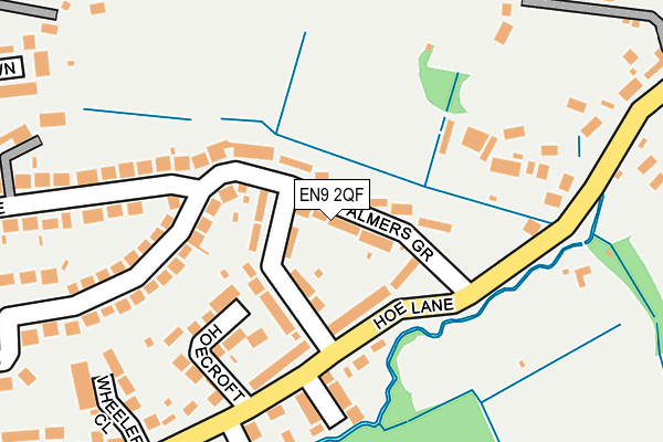EN9 2QF map - OS OpenMap – Local (Ordnance Survey)