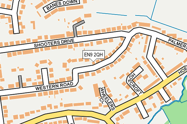 EN9 2QH map - OS OpenMap – Local (Ordnance Survey)