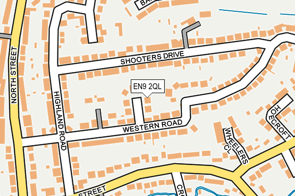 EN9 2QL map - OS OpenMap – Local (Ordnance Survey)