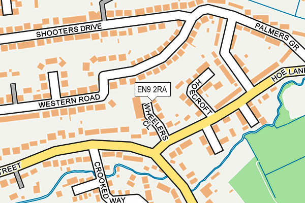 EN9 2RA map - OS OpenMap – Local (Ordnance Survey)
