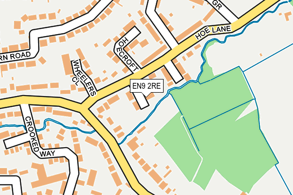EN9 2RE map - OS OpenMap – Local (Ordnance Survey)