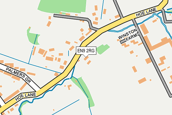 EN9 2RG map - OS OpenMap – Local (Ordnance Survey)