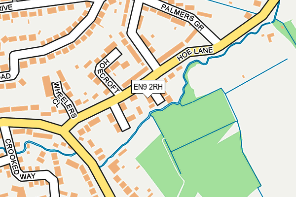 EN9 2RH map - OS OpenMap – Local (Ordnance Survey)