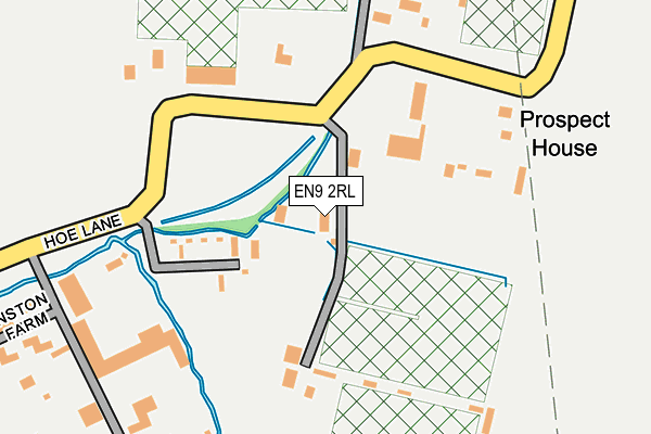 EN9 2RL map - OS OpenMap – Local (Ordnance Survey)