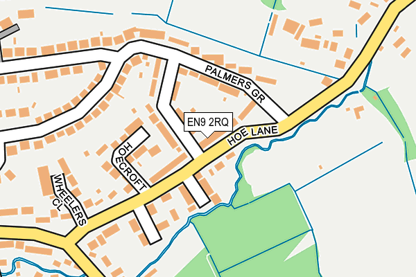 EN9 2RQ map - OS OpenMap – Local (Ordnance Survey)