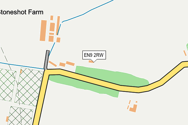 EN9 2RW map - OS OpenMap – Local (Ordnance Survey)