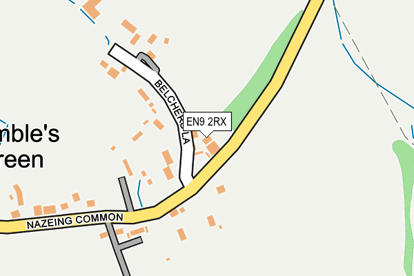 EN9 2RX map - OS OpenMap – Local (Ordnance Survey)
