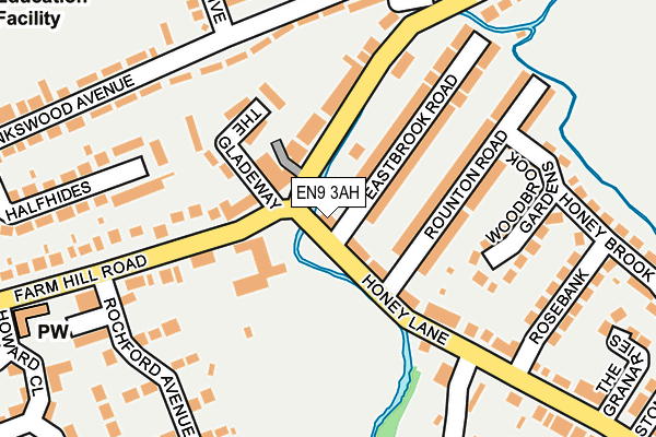 EN9 3AH map - OS OpenMap – Local (Ordnance Survey)