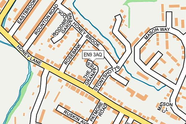 EN9 3AQ map - OS OpenMap – Local (Ordnance Survey)