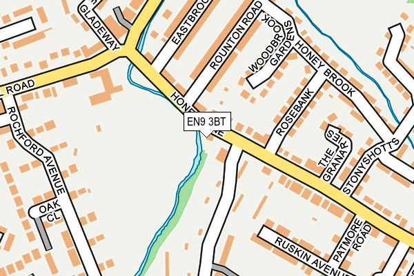 EN9 3BT map - OS OpenMap – Local (Ordnance Survey)