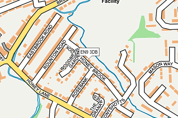 EN9 3DB map - OS OpenMap – Local (Ordnance Survey)