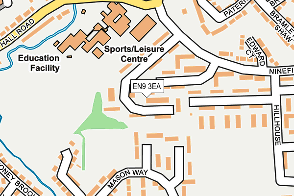 EN9 3EA map - OS OpenMap – Local (Ordnance Survey)