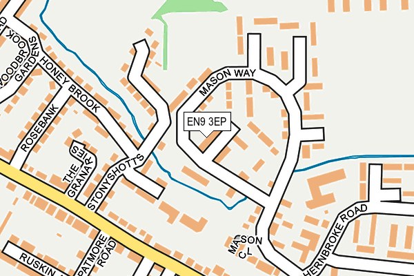 EN9 3EP map - OS OpenMap – Local (Ordnance Survey)