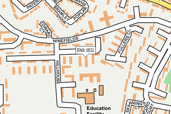 EN9 3EQ map - OS OpenMap – Local (Ordnance Survey)