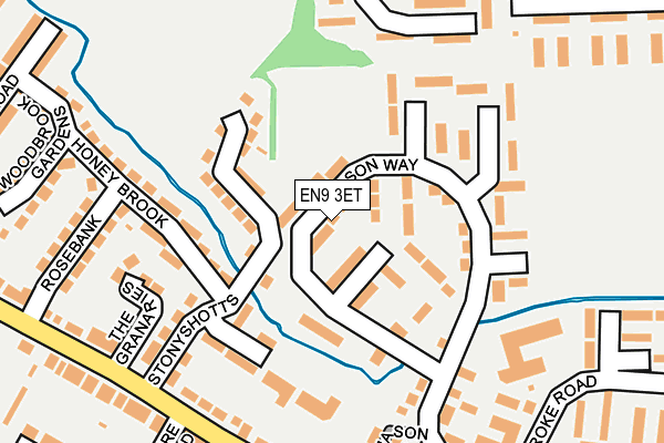 EN9 3ET map - OS OpenMap – Local (Ordnance Survey)