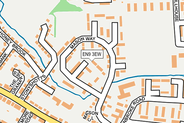 EN9 3EW map - OS OpenMap – Local (Ordnance Survey)