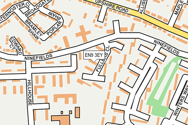 EN9 3EY map - OS OpenMap – Local (Ordnance Survey)