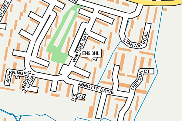 EN9 3HL map - OS OpenMap – Local (Ordnance Survey)