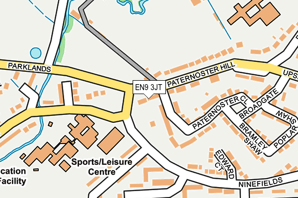 EN9 3JT map - OS OpenMap – Local (Ordnance Survey)