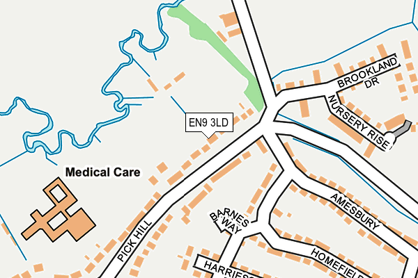 EN9 3LD map - OS OpenMap – Local (Ordnance Survey)