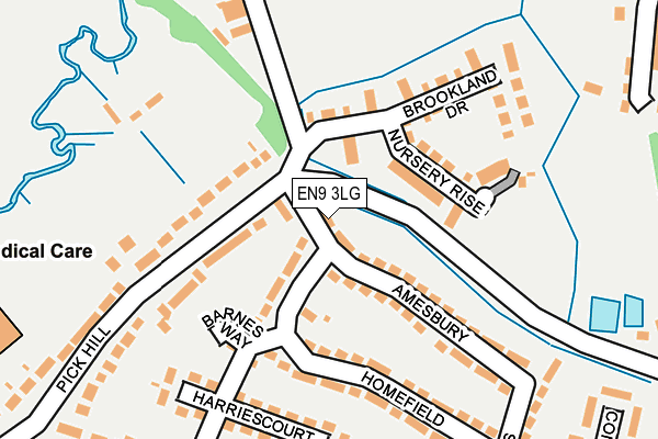 EN9 3LG map - OS OpenMap – Local (Ordnance Survey)
