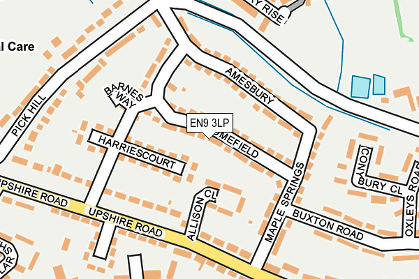 EN9 3LP map - OS OpenMap – Local (Ordnance Survey)