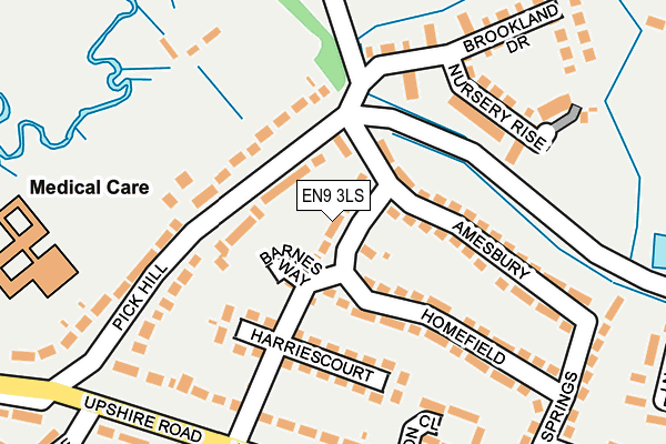 EN9 3LS map - OS OpenMap – Local (Ordnance Survey)