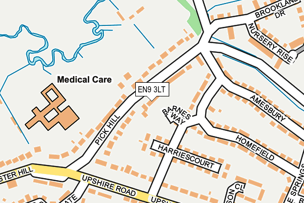 EN9 3LT map - OS OpenMap – Local (Ordnance Survey)