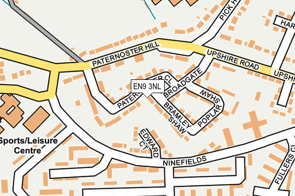 EN9 3NL map - OS OpenMap – Local (Ordnance Survey)